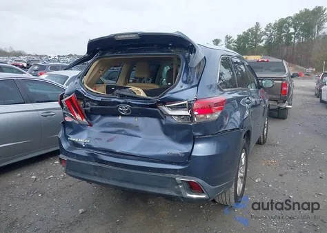 2018 Toyota Highlander Limited z USA, uszkodzony, nr VIN 5TDYZRFH1JS238884